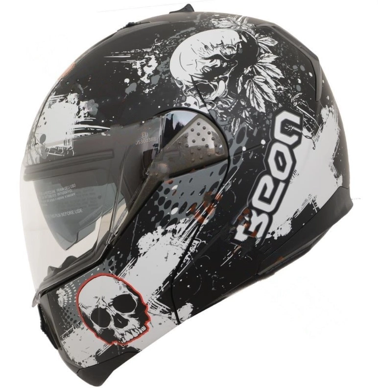 KASK ÇENE AÇILIR GÖZLÜKLÜ BEON KURU KAFA [ L ] (54839)