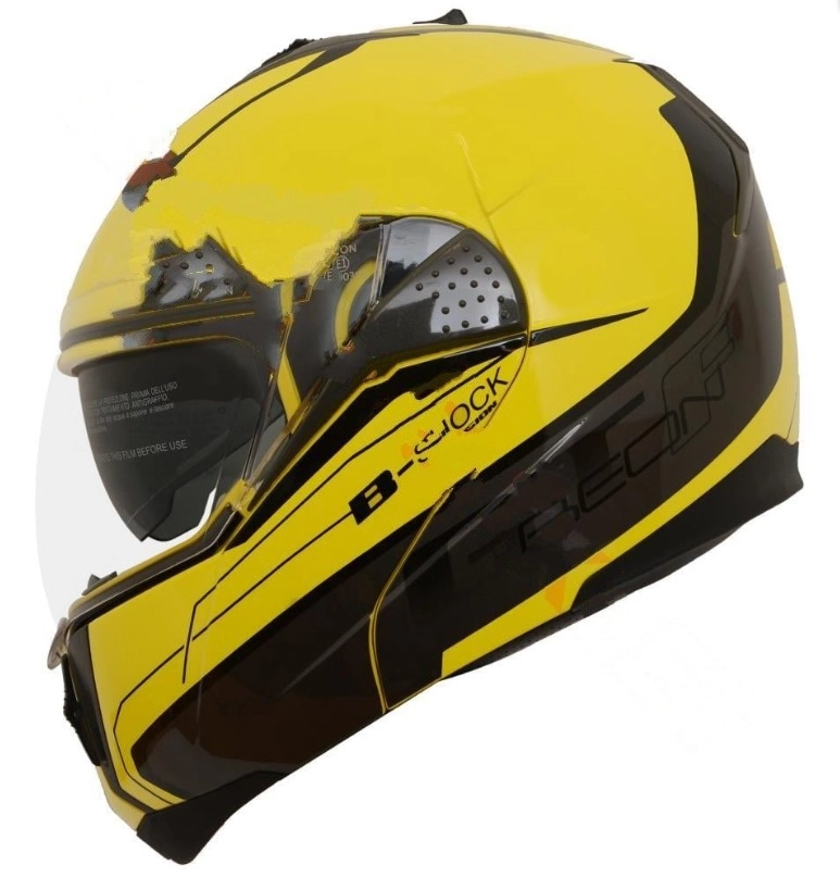 KASK ÇENE AÇILIR GÖZLÜKLÜ BEON SARI [ L ] (57678)